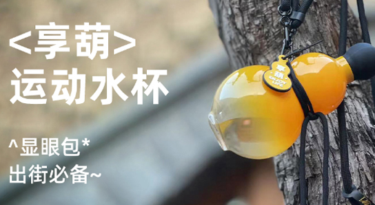 顯眼包出街必備的葫蘆水杯
